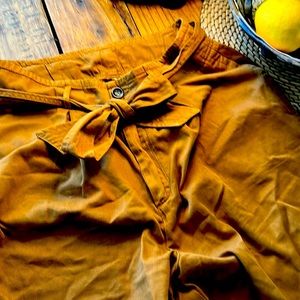 Free People Desert Brown Paper Bag Trousers